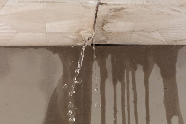 Professional Burst Pipe Cleanup technician working in West Orange, TX